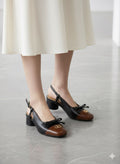Duet Slingback Pumps BLACK B-H-022