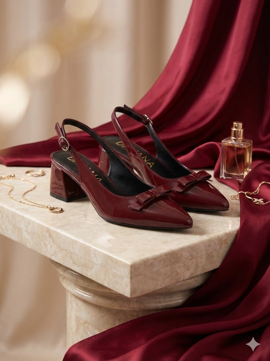 Elize Block Heel MAROON SG-050