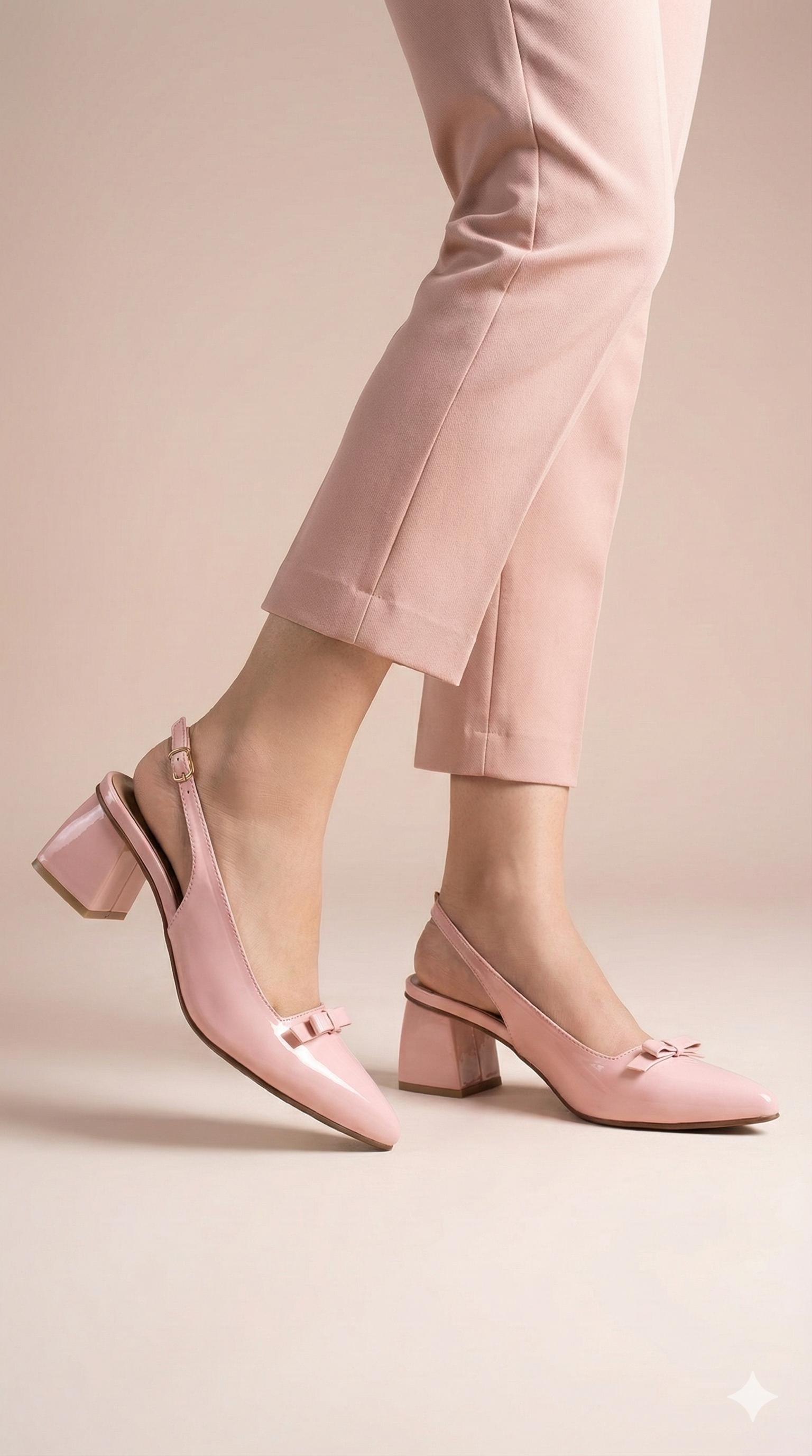 Adrienne Block Heel PINK B-H-006