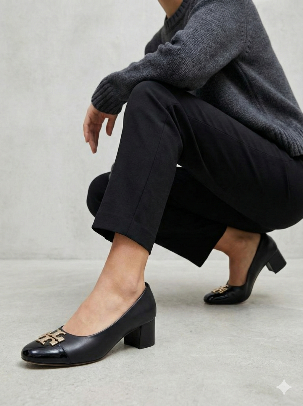 Insignia Block Heel BLACK B-H-016