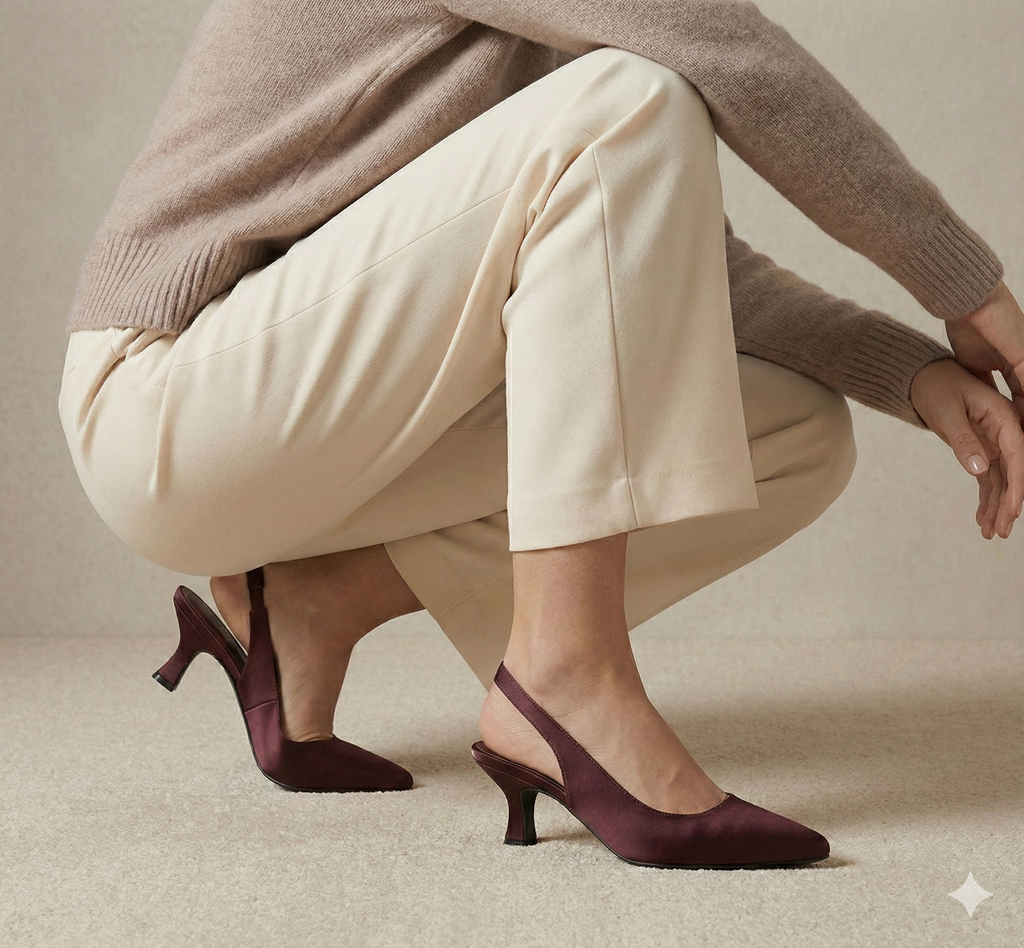 Silhouette Contour Heels MAROON B-H-008