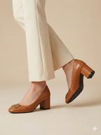 Chelse Block Heel MUSTARD SG-047