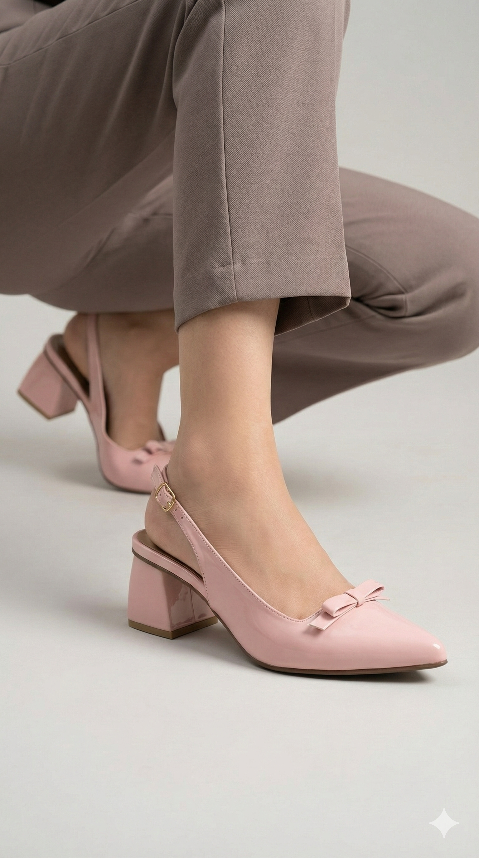 Adrienne Block Heel PINK B-H-006