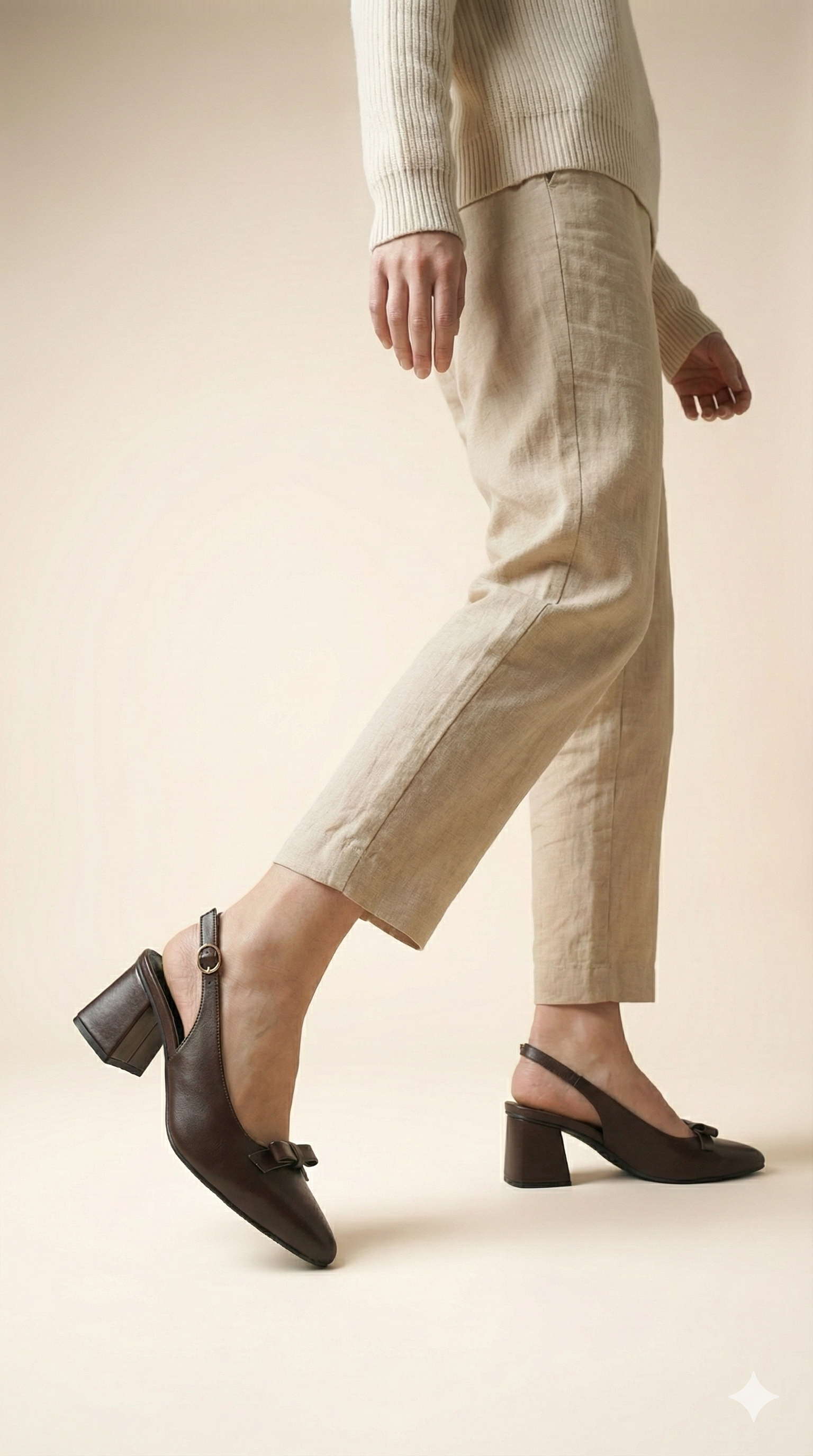 Adrienne Block Heel CHOCOLATE B-H-006