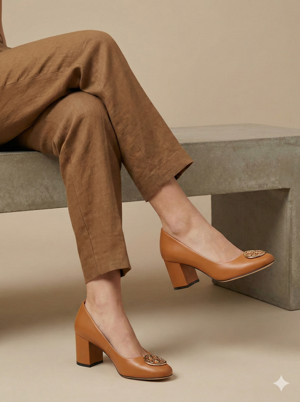 Windsor Block Heel MUSTARD B-H-017