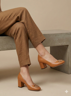 Chelse Block Heel MUSTARD SG-047