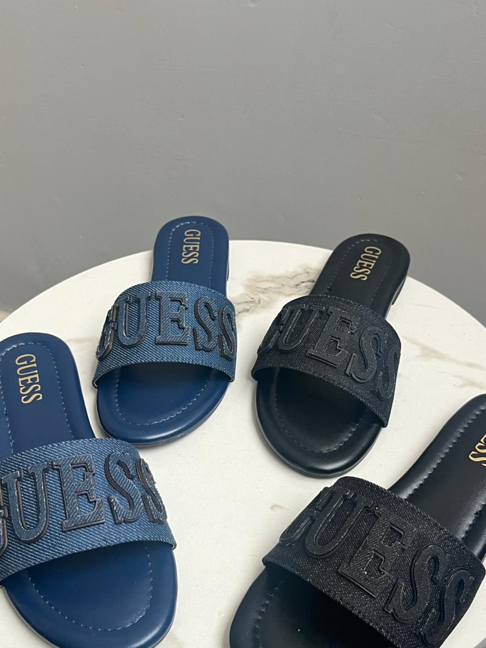Indigo Denim Slides B-SG-024