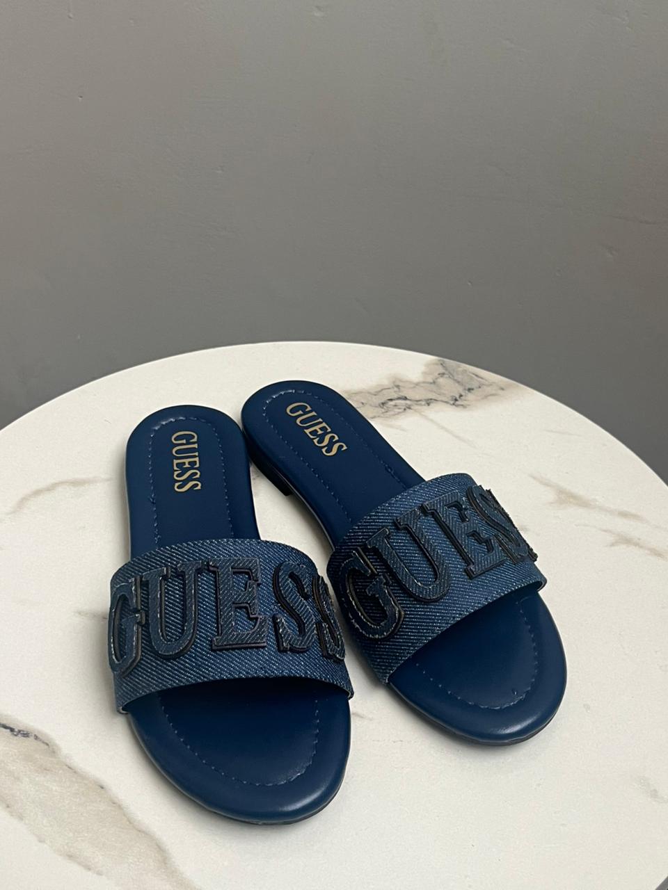 Indigo Denim Slides B-SG-024