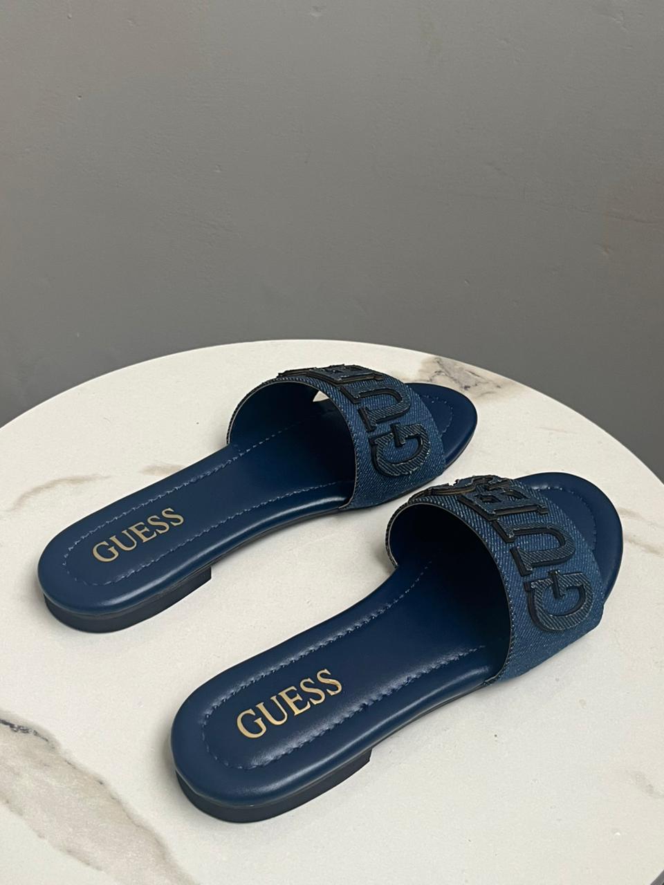 Indigo Denim Slides B-SG-024