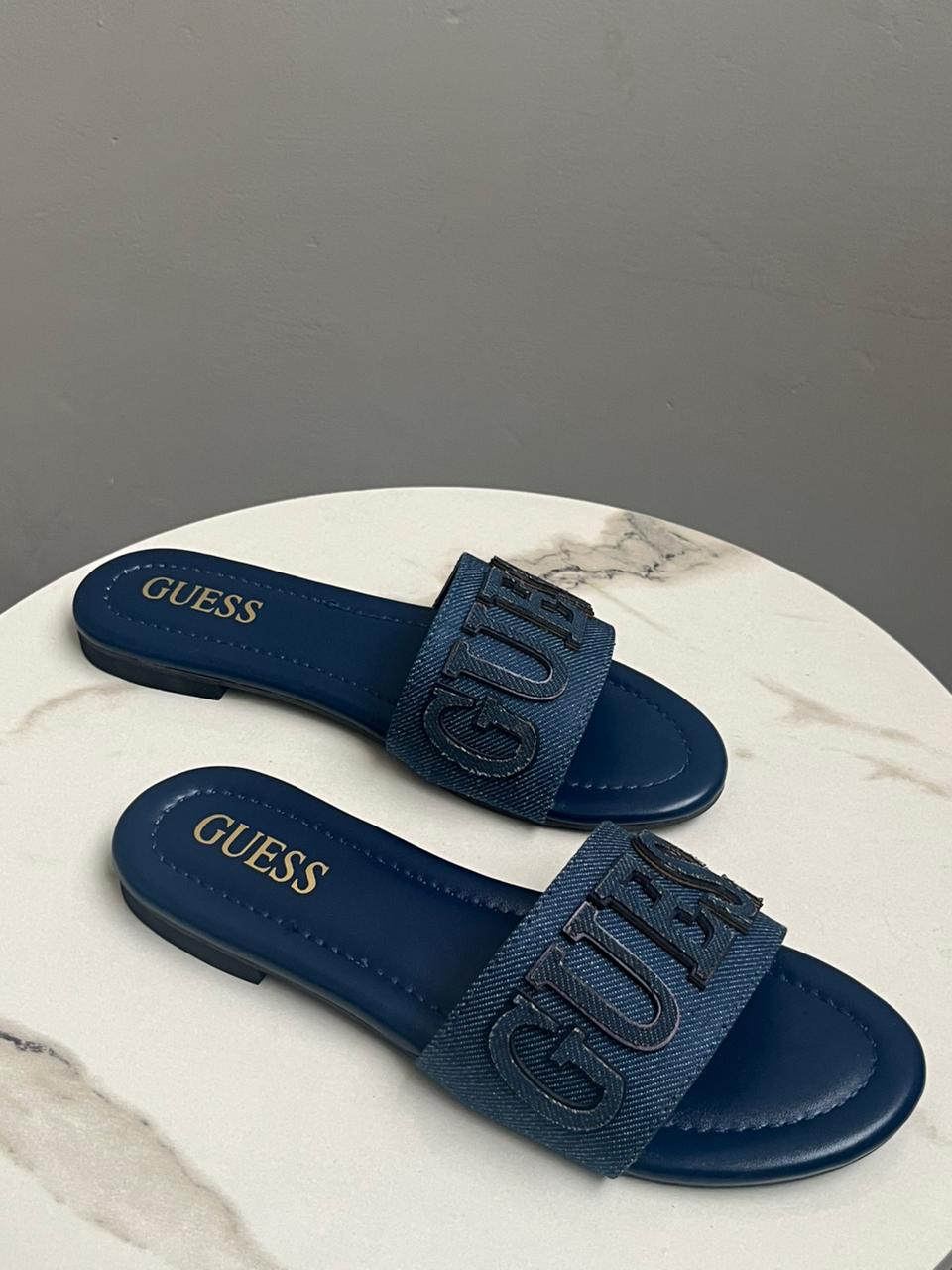 Indigo Denim Slides B-SG-024