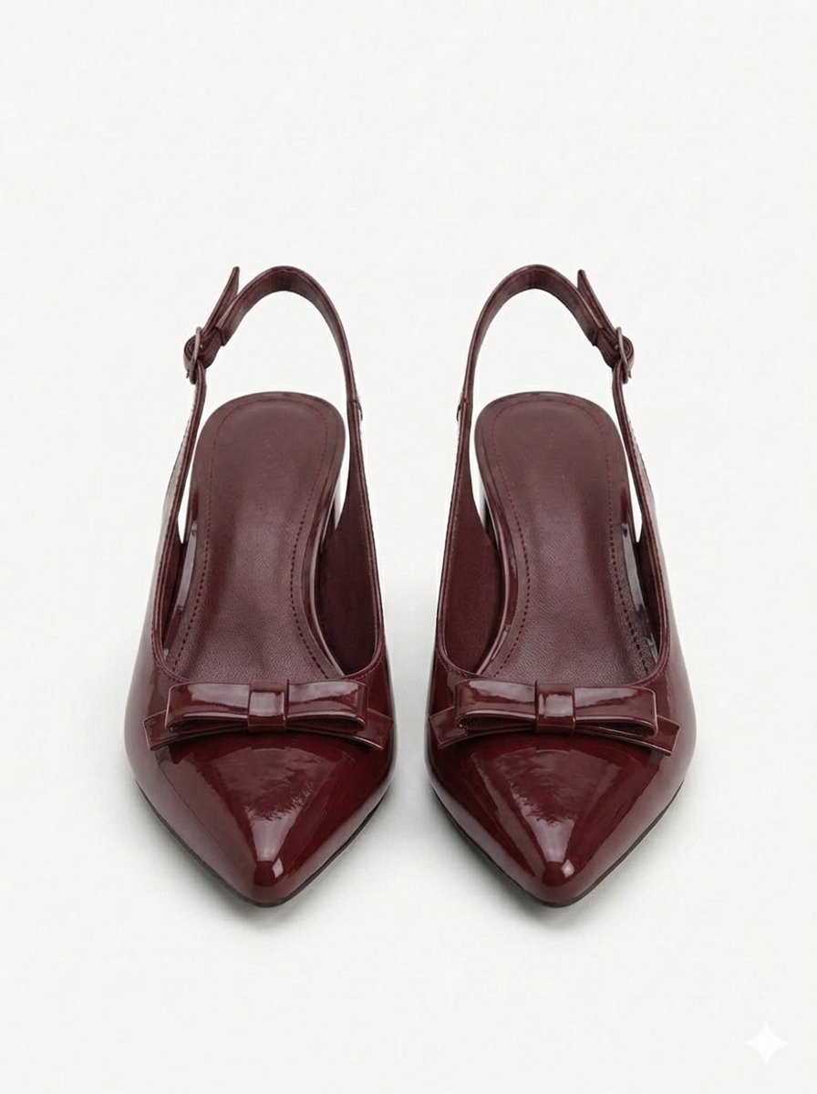 Elize Block Heel MAROON SG-050