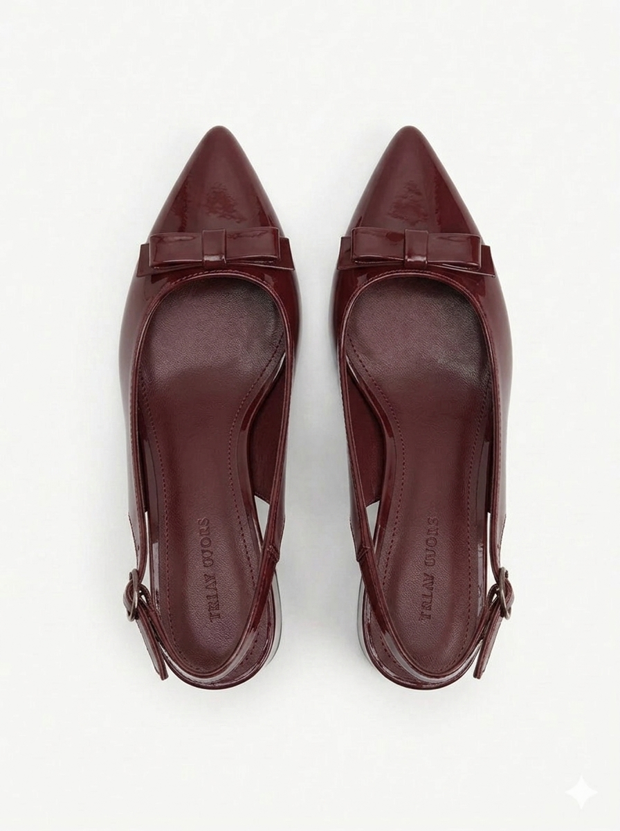 Elize Block Heel MAROON SG-050