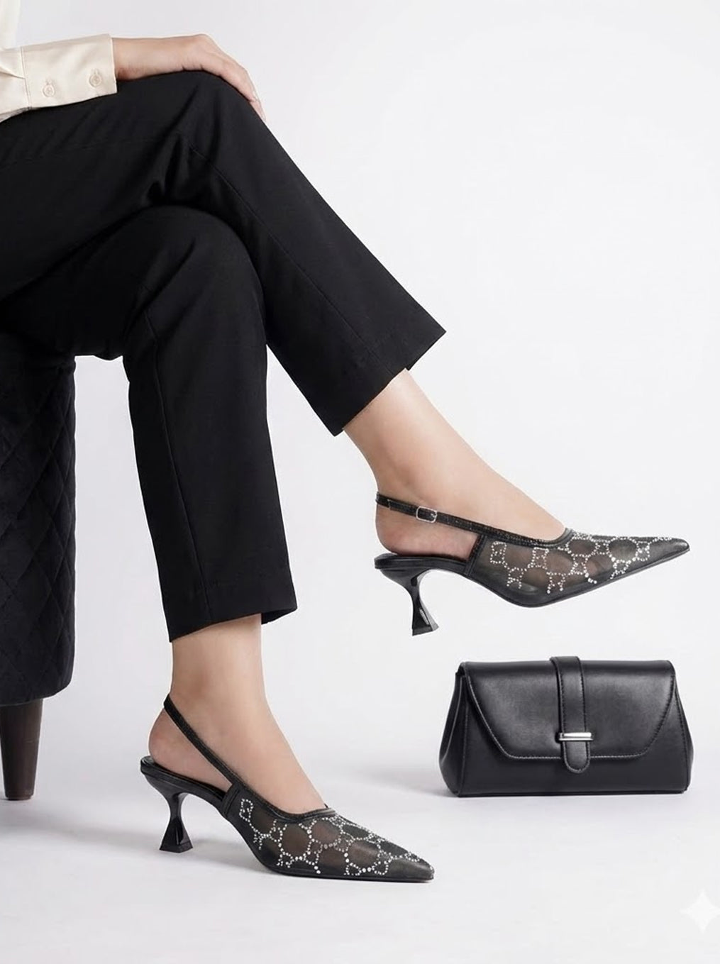 Cadenza Heels BLACK B-H-009