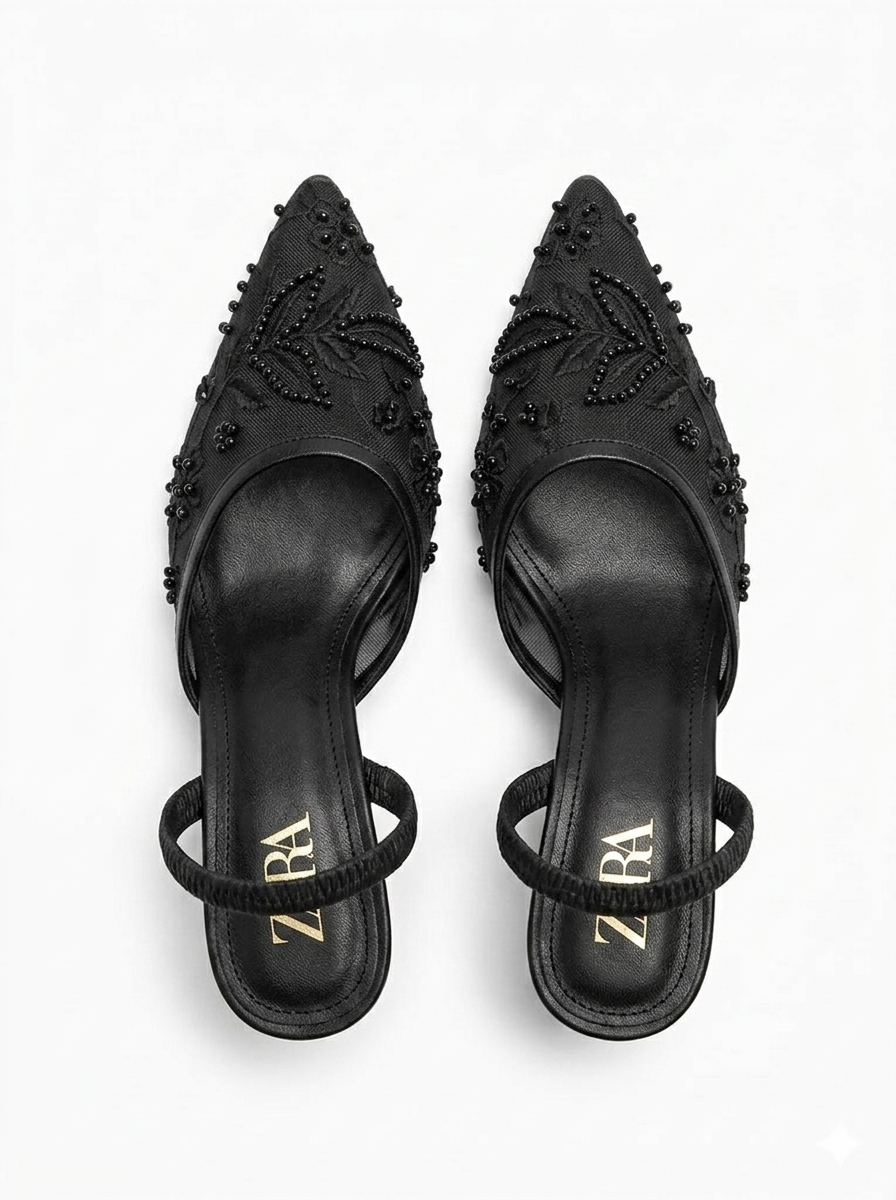 Opel Blossom Heels BLACK SG-038
