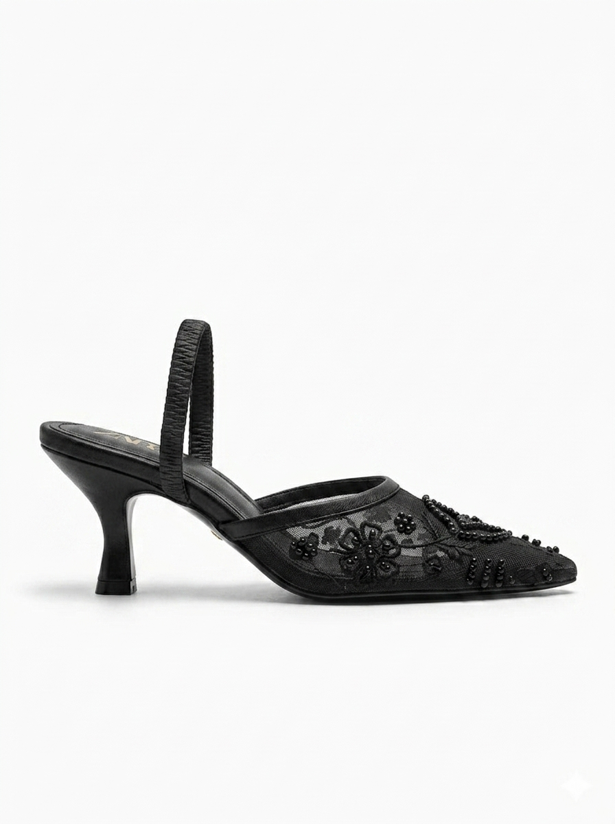Opel Blossom Heels BLACK SG-038