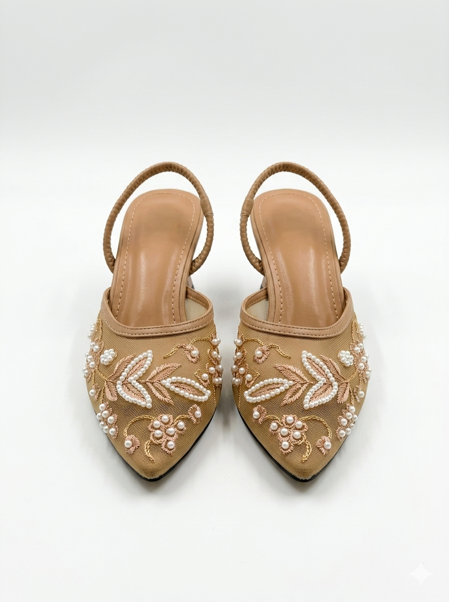 Opel Blossom Heels BEIGE SG-038