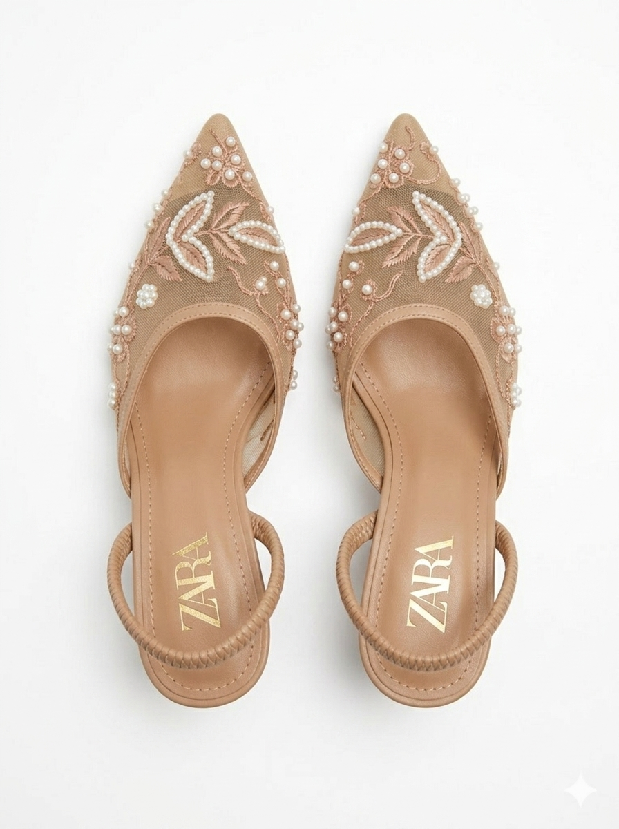 Opel Blossom Heels BEIGE SG-038