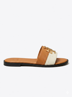 2ORY SLIDES MUSTARD&WHITE SG-005