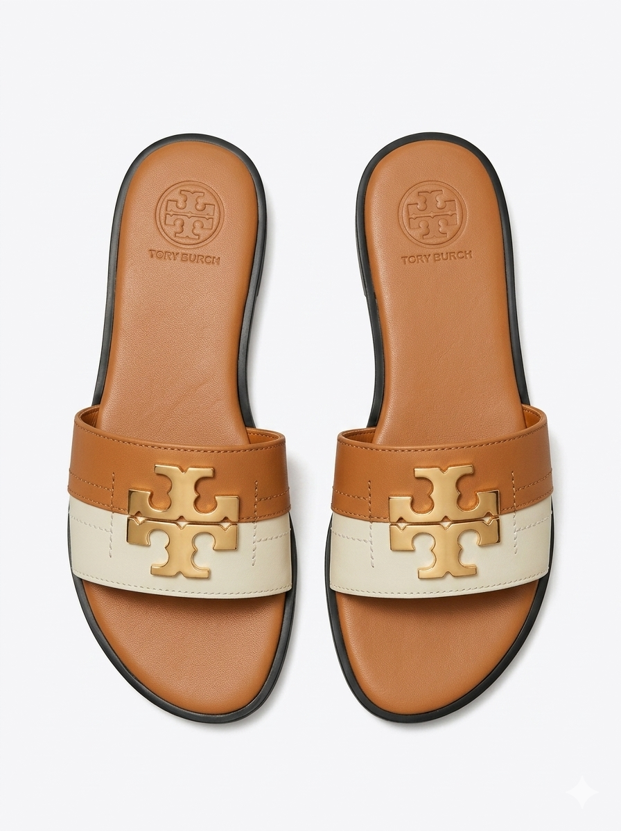 2ORY SLIDES MUSTARD&WHITE SG-005