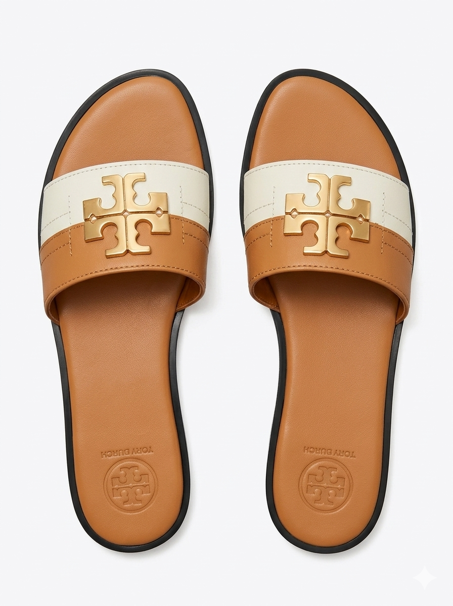 2ORY SLIDES MUSTARD&WHITE SG-005